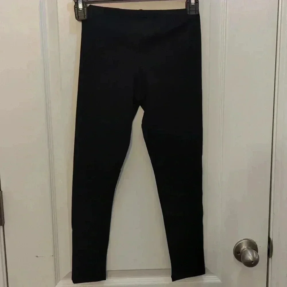The children's place girls black leggings size medium 7/8
